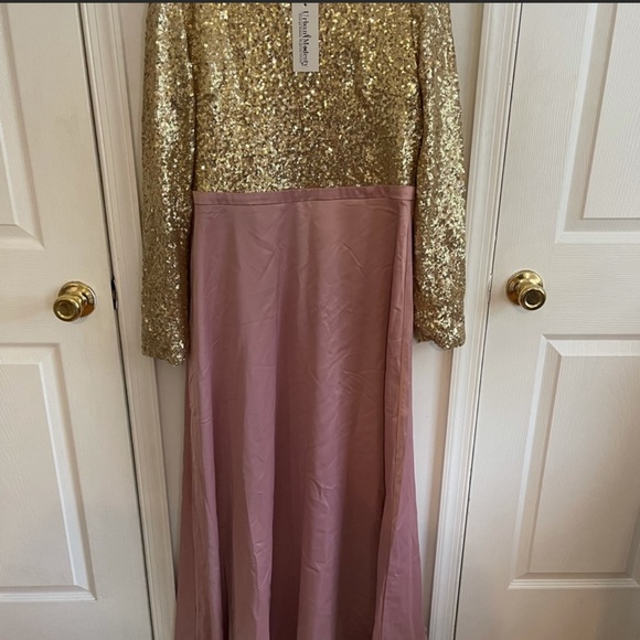 Nwt gold sparkly stain dress - Picture 9 of 9
